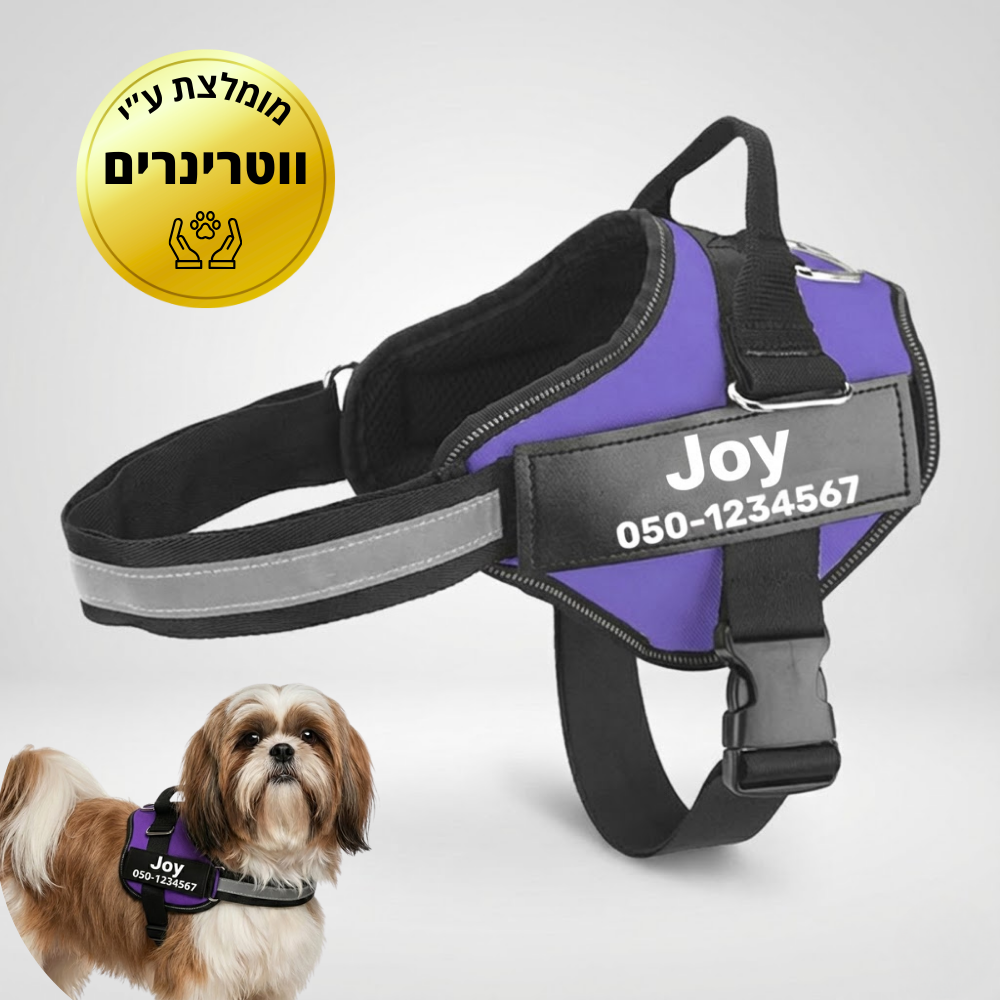 ©SafeDog | רתמה מונעת משיכות מותאמת אישית